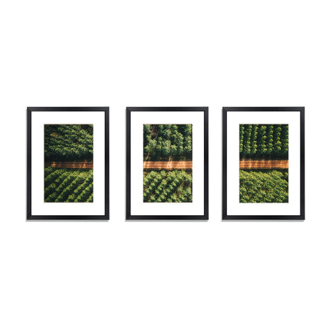 Artiss 3PCS A3 Photo Frame Set Black - Durable Polymer, Portrait/Landscape - SuperSaverAU - view 1
