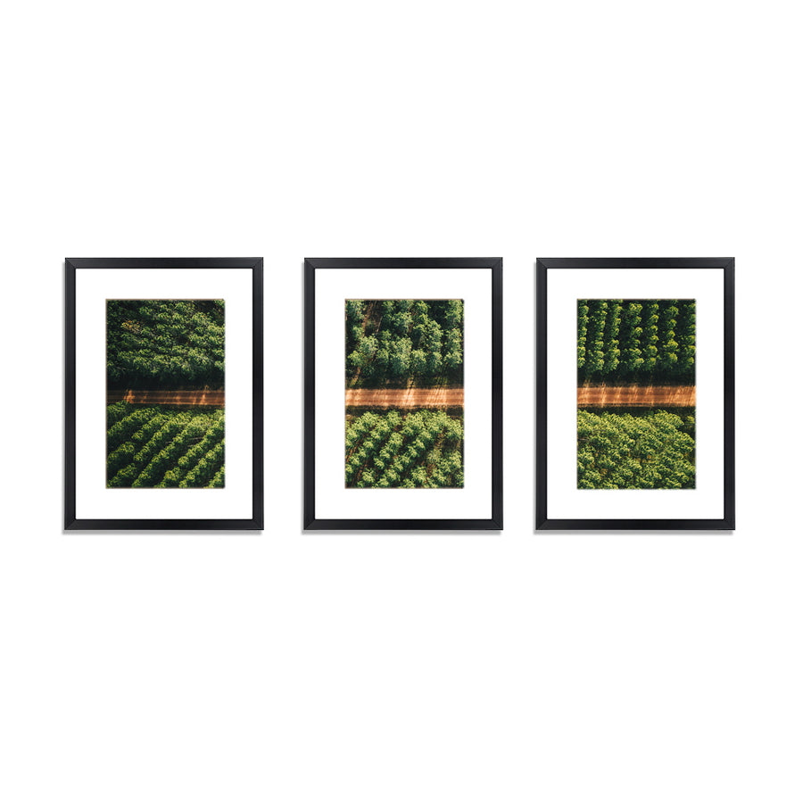 Artiss 3PCS A3 Photo Frame Set Black - Durable Polymer, Portrait/Landscape - SuperSaverAU - view 1