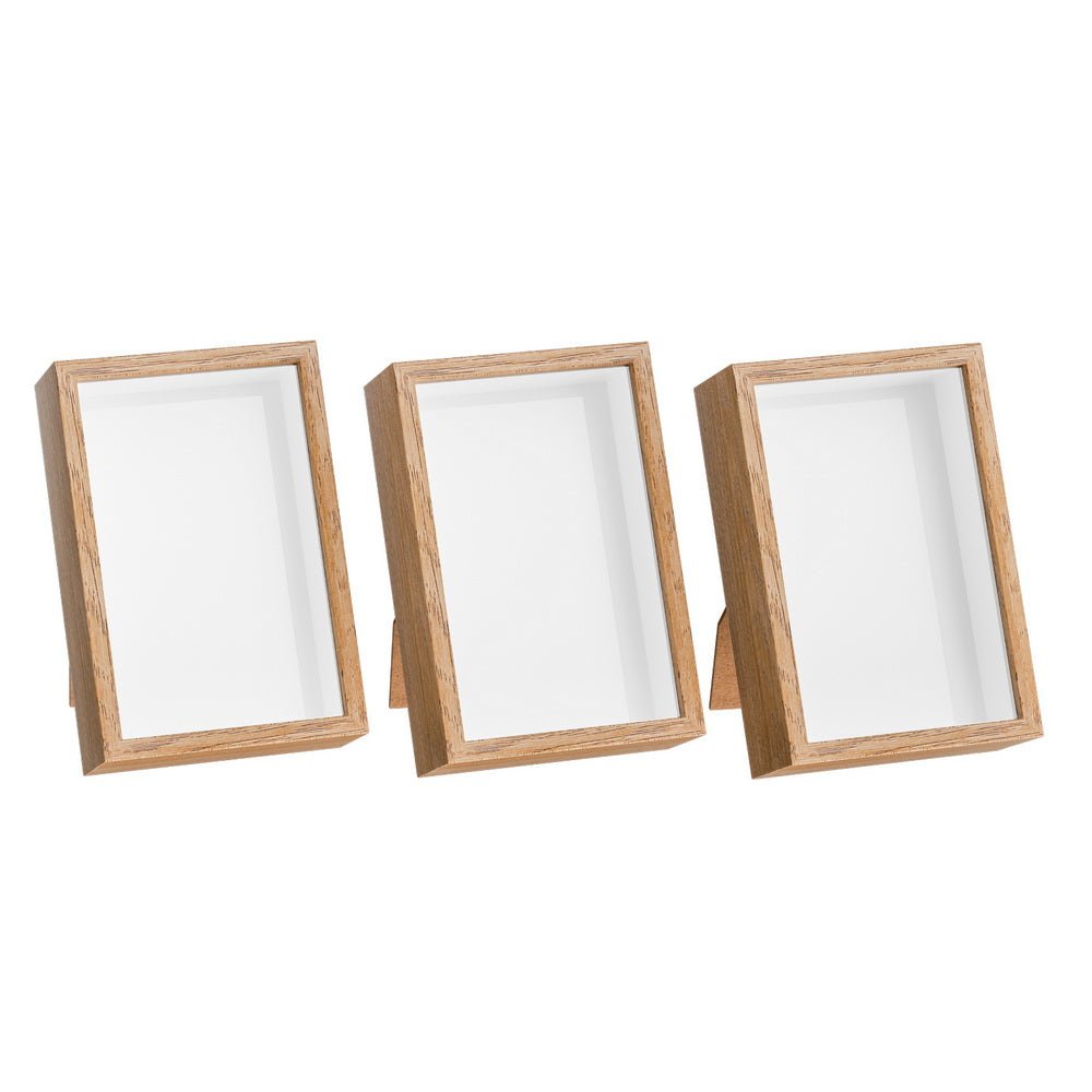 Artiss 3-Piece Photo Frame Set 10.5x15.5cm MDF for 7.5x12.5cm Prints - SuperSaverAU - view 1