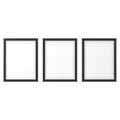 Artiss 3-Piece Photo Frame Set for 10"x14" Prints, Black, Durable MDF, Wall Hanging - SuperSaverAU - view 1