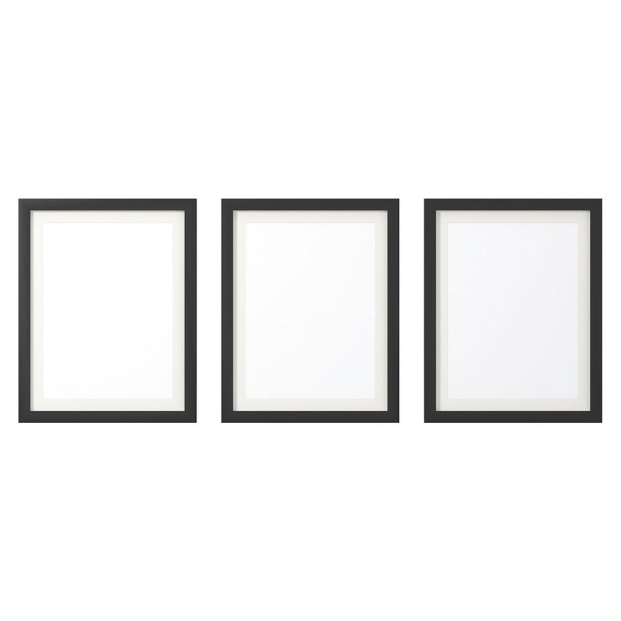 Artiss 3-Piece Photo Frame Set for 10"x14" Prints, Black, Durable MDF, Wall Hanging - SuperSaverAU - view 1