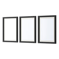 Artiss 3-Piece Photo Frame Set for 10"x14" Prints, Black, Durable MDF, Wall Hanging - SuperSaverAU - view 3
