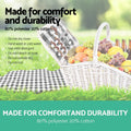 Alfresco 2 Person Willow Picnic Basket Set - White