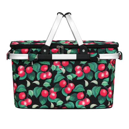 Alfresco Picnic Basket 30kg Insulated Folding Bag with Zippered Pocket