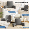 Giselle Bedding Reading Pillow – Grey with Lumbar Support