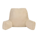 Giselle Bedding Back Pillow 49x49x15cm Oatmeal, Ergonomic Lumbar Support - SuperSaverAU - view 1