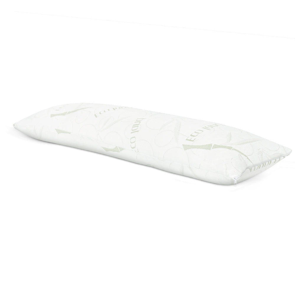 Giselle Bedding Bamboo Body Pillow 120x36x24cm, Gel Memory Foam, Machine Washable
