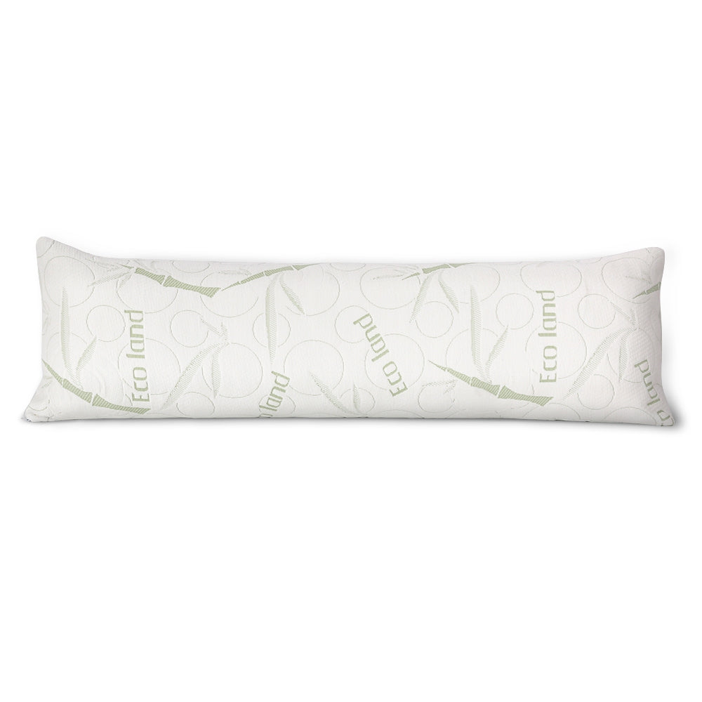 Giselle Bedding Bamboo Body Pillow 120x36x24cm, Gel Memory Foam, Machine Washable - SuperSaverAU - view 1