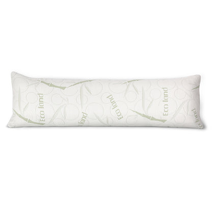 Giselle Bedding Bamboo Body Pillow 120x36x24cm, Gel Memory Foam, Machine Washable