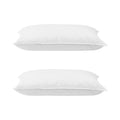Giselle Bedding Duck Feather & Down Pillows Twin Pack 73x48cm Hypo-Allergy - SuperSaverAU - view 1
