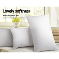 Giselle Bedding Duck Feather & Down Pillows Twin Pack 73x48cm Hypo-Allergy - SuperSaverAU - view 3