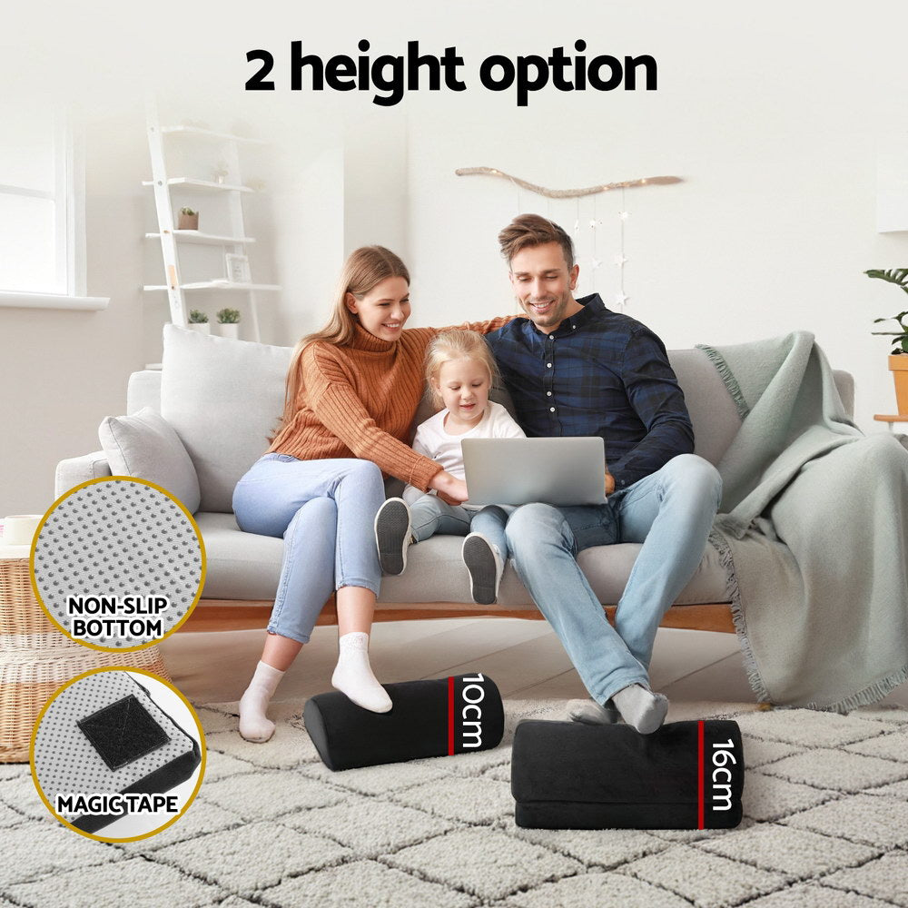 Giselle Bedding Memory Foam Footrest Cushion 45cm x 32cm x 16cm Adjustable Height - SuperSaverAU - view 4