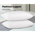 Giselle Bedding Goose Feather Down Twin Pack Pillow 75x50cm Hypo-allergy - SuperSaverAU - view 4