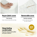 Giselle Bedding Memory Foam Knee Pillow 32cm x 18cm x 20cm, Ergonomic Design, Machine Washable - SuperSaverAU - view 4