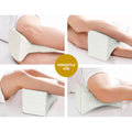 Giselle Bedding Memory Foam Knee Pillow 32cm x 18cm x 20cm, Ergonomic Design, Machine Washable - SuperSaverAU - view 5