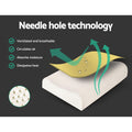 Giselle Bedding Natural Latex Pillow 2-Zone Twin Pack 60x40cm, Eco-Friendly, Breathable - SuperSaverAU - view 4