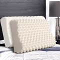 Giselle Bedding Natural Latex Pillow Twin Pack 60x36cm, Anti-Dust Mite, Washable Cover - SuperSaverAU - view 1