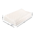 Giselle Bedding Natural Latex Pillow Twin Pack 60x36cm, Anti-Dust Mite, Washable Cover - SuperSaverAU - view 2