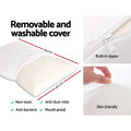 Giselle Bedding Natural Latex Pillow Set of 2 - Eco-Friendly, Breathable, Washable - SuperSaverAU - view 2