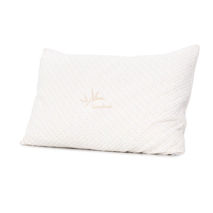 Giselle Bedding Memory Foam Pillow Twin Pack, Bamboo Cover, Hypoallergenic, 73cm x 48cm