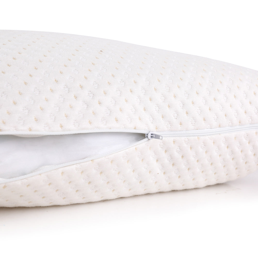 Giselle Bedding Memory Foam Pillow Twin Pack, Bamboo Cover, Hypoallergenic, 73cm x 48cm