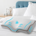 Giselle Bedding Memory Foam Pillow 60cm x 35cm, Butterfly Design, Washable Cover - SuperSaverAU - view 1
