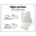 Giselle Bedding Memory Foam Pillow 60cm x 35cm, Butterfly Design, Washable Cover - SuperSaverAU - view 3