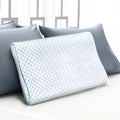 Giselle Bedding Memory Foam Pillow 60x40cm Cool Gel Ice Silk Cover - SuperSaverAU - view 1