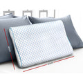 Giselle Bedding Memory Foam Pillow 60x40cm Cool Gel Ice Silk Cover - SuperSaverAU - view 2