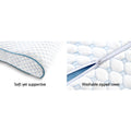 Giselle Bedding Memory Foam Pillow 60x40cm Cool Gel Ice Silk Cover - SuperSaverAU - view 5