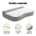 Giselle Bedding Memory Foam Pillow 58cm x 39cm - Ergonomic Neck Support, Washable Cover - SuperSaverAU - view 5