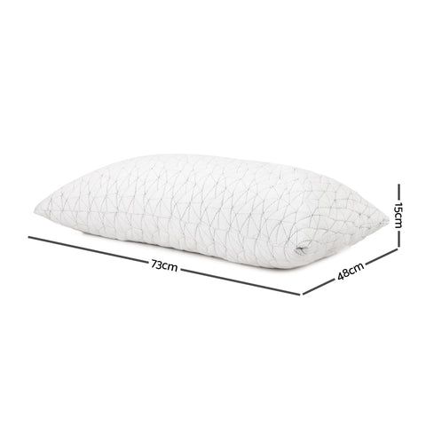 Giselle Bedding Memory Foam Pillow Twin Pack - Gel-Infused, Hypoallergenic, 73cm x 48cm - SuperSaverAU - view 1