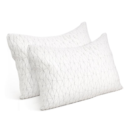 Giselle Bedding Memory Foam Pillow Twin Pack - Gel-Infused, Hypoallergenic, 73cm x 48cm