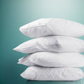 Giselle Bedding Set of 4 Pillows 48x73cm - 2 Firm & 2 Medium, Cotton Cover - SuperSaverAU - view 1