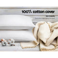 Giselle Bedding Set of 4 Pillows 48x73cm - 2 Firm & 2 Medium, Cotton Cover - SuperSaverAU - view 5