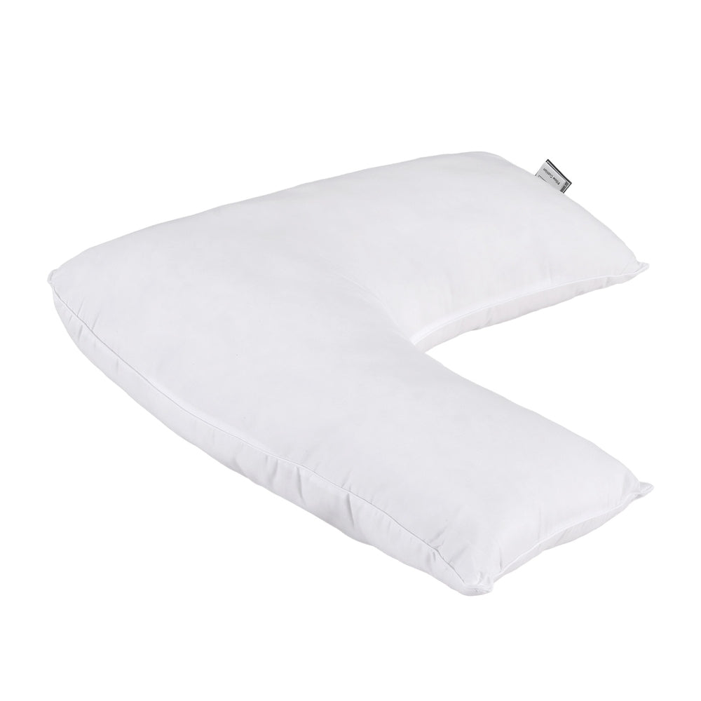 Giselle Bedding V Shape Boomerang Nursing Pillow – White