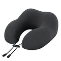 Giselle Bedding Travel Neck Pillow U-Shape Memory Foam 44x27x13cm Black - SuperSaverAU - view 1