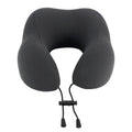 Giselle Bedding Travel Neck Pillow U-Shape Memory Foam 44x27x13cm Black - SuperSaverAU - view 3