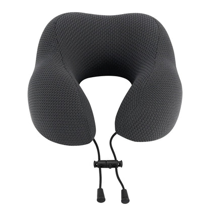 Giselle Bedding Travel Neck Pillow U-Shape Memory Foam 44x27x13cm Black