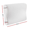 Giselle Bedding Memory Foam Pillow 60cm x 40cm - Ergonomic, Removable Cover - SuperSaverAU - view 2
