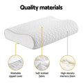 Giselle Bedding Memory Foam Pillow 60cm x 40cm - Ergonomic, Removable Cover - SuperSaverAU - view 5