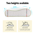 Giselle Bedding Memory Foam Pillow 60cm x 40cm - Ergonomic, Removable Cover - SuperSaverAU - view 6