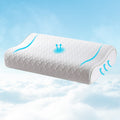 Giselle Bedding Memory Foam Pillow 60cm x 40cm - Ergonomic, Removable Cover - SuperSaverAU - view 1