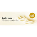 Giselle Bedding Memory Foam Pillow Roll 45cm x 11cm with Bamboo Cover - SuperSaverAU - view 3