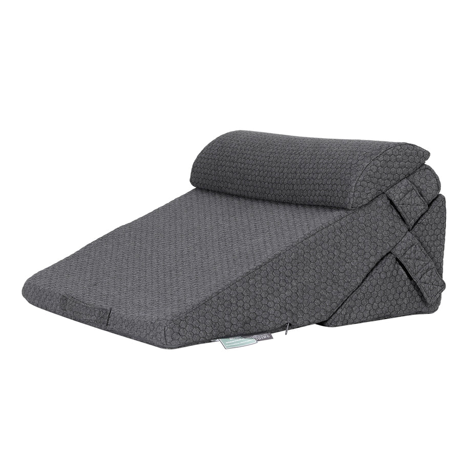 Giselle Bedding Adjustable Wedge Pillow 56*57*30 cm, Cooling Gel Memory Foam, Removable Cover - SuperSaverAU - view 1