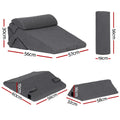 Giselle Bedding Adjustable Wedge Pillow 56*57*30 cm, Cooling Gel Memory Foam, Removable Cover - SuperSaverAU - view 2