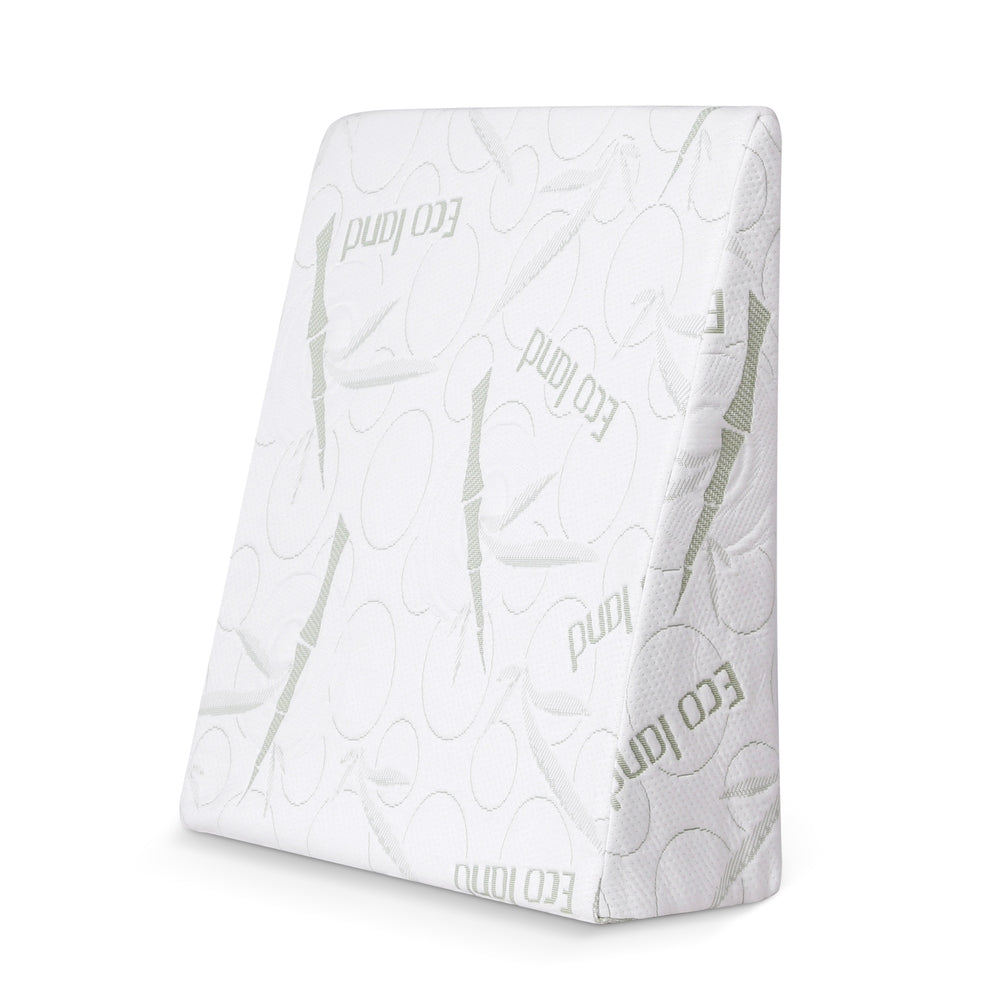 Giselle Bedding Wedge Pillow Gel Memory Foam 61x62x20cm Bamboo Cover - SuperSaverAU - view 1