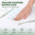 Giselle Bedding Wedge Pillow Gel Memory Foam 61x62x20cm Bamboo Cover - SuperSaverAU - view 3
