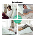 Giselle Bedding 3-in-1 Bed Wedge Pillow Cushion, Cool Gel Memory Foam, Bamboo Cover - SuperSaverAU - view 3