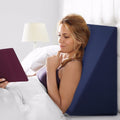 Giselle Bedding Bed Wedge Support Pillow 62x64x30cm with Memory Foam & Waterproof Cover - SuperSaverAU - view 1
